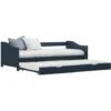 Topdeal Pull-out Sofa Bed Frame Grey Pinewood 90x200 Cm VDTD24041 -Fatboy Sales Store 51867224 1