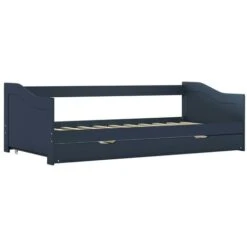 Topdeal Pull-out Sofa Bed Frame Grey Pinewood 90x200 Cm VDTD24041 -Fatboy Sales Store 51867224 3