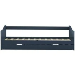 Topdeal Pull-out Sofa Bed Frame Grey Pinewood 90x200 Cm VDTD24041 -Fatboy Sales Store 51867224 4