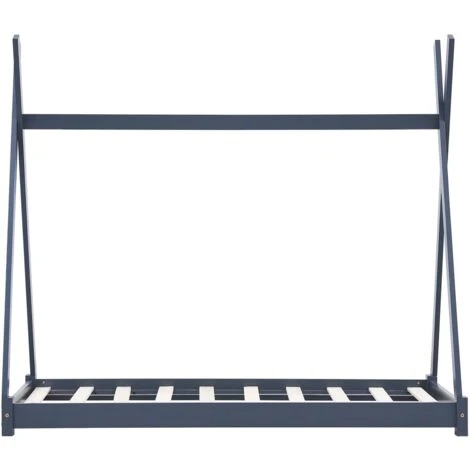 Topdeal Kids Bed Frame Grey Solid Pine Wood 80x160 Cm VDTD24216 5 Topdeal Kids Bed Frame Grey Solid Pine Wood 80x160 Cm VDTD24216 - Image 3