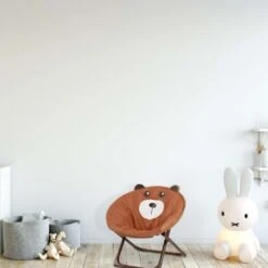 Relaxdays Moon Chair Kids Foldable Indoor & Outdoor Camping Seat For Boys And Girls, Bear, Brown HxWxD 48 X 51 X 48 Cm -Fatboy Sales Store 52228296 3