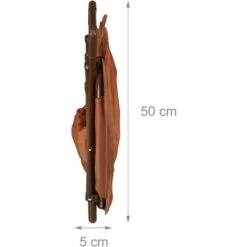 Relaxdays Moon Chair Kids Foldable Indoor & Outdoor Camping Seat For Boys And Girls, Bear, Brown HxWxD 48 X 51 X 48 Cm -Fatboy Sales Store 52228296 5