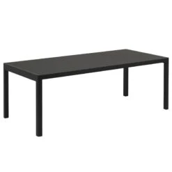Muuto Workshop Table, 200 X 92 Cm, Black - Black Linoleum