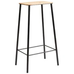 Frama Adam Stool, 76 Cm, Oak - Matt Black