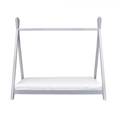 Teepee Toddler Bed With Spring Mattress & Removable Washable Water Resistant Cover - Grey 4 Teepee Toddler Bed With Spring Mattress & Removable Washable Water Resistant Cover - Grey - Image 2