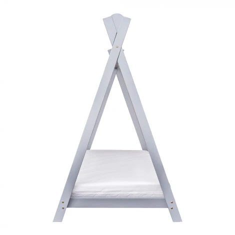 Teepee Toddler Bed With Spring Mattress & Removable Washable Water Resistant Cover - Grey 5 Teepee Toddler Bed With Spring Mattress & Removable Washable Water Resistant Cover - Grey - Image 3