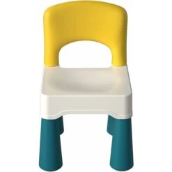 Plastic Chair With Curved Backrest, Perfect Addition To Children's Activity Table For Building Blocks For Boys And Girls, Maximum Weight 100kg/220lb