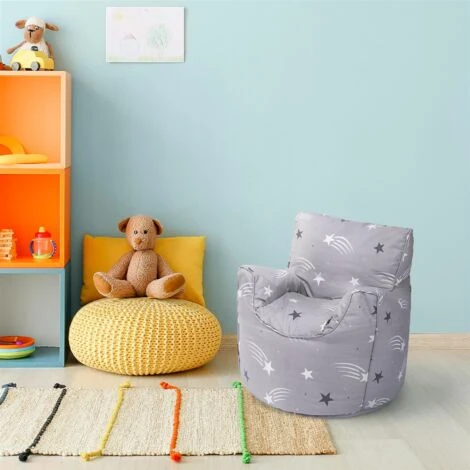 Ready Steady Bed Childrens Character Filled Beanbag Kids Bean Bag Chair Seat Bedroom Play TV Room, Shooting Stars 6 Ready Steady Bed Childrens Character Filled Beanbag Kids Bean Bag Chair Seat Bedroom Play TV Room, Shooting Stars - Image 4