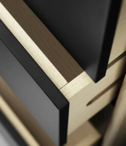 FDB Møbler F23 Butler Dresser, High, Oak - Black -Fatboy Sales Store 5700382727209 3