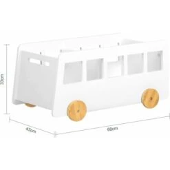 SoBuy Children Kids Bookcase Book Shelf Toy Shelf Storage Display Shelf Rack Bus Shaped Shelf,KMB41-W 9 SoBuy Children Kids Bookcase Book Shelf Toy Shelf Storage Display Shelf Rack Bus Shaped Shelf,KMB41-W -Fatboy Sales Store 58370527 3