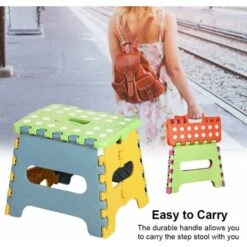 1 Piece Plastic Folding Stool, Small Folding Step Stool, Folding Stool For Children And Adults, -Fatboy Sales Store 58415420 3