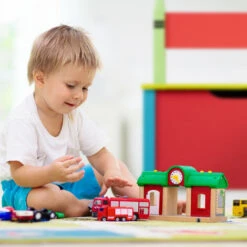 Relaxdays Children's Storage Bench, H X W X D: 54.5 X 60 X 35 Cm, MDF, Toy Chest With Lid, Multicoloured -Fatboy Sales Store 58967182 3