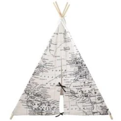 Play Tent World Map Black And White Sunny -Fatboy Sales Store 59181666 4