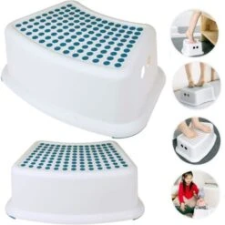 PLASTIC STEP STOOL NON ANTI SLIP TOILET POTTY TRAINING KIDS CHILDREN KITCHEN -Fatboy Sales Store 59465902 5