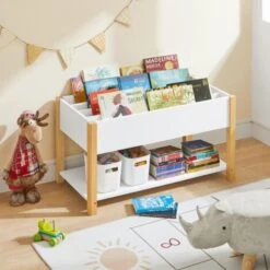 SoBuy Children Kids Bookcase Book Shelf Toy Shelf Storage Display Shelf Rack Organizer,KMB35-W 11 SoBuy Children Kids Bookcase Book Shelf Toy Shelf Storage Display Shelf Rack Organizer,KMB35-W -Fatboy Sales Store 59899076 5