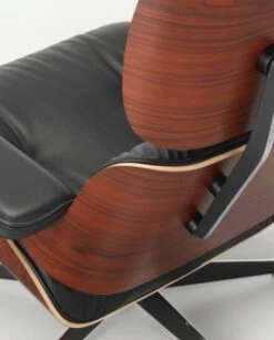 Vitra Eames Lounge Chair&Ottoman, Classic Size, Palisander - Black -Fatboy Sales Store 6003225 Eames Lounge Chair Detail master