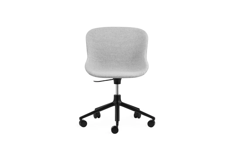 Normann Copenhagen Hyg Chair With 5 Wheels, Swivel, Black - Synergy 16 - Image 2