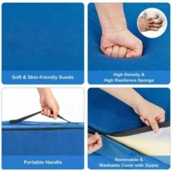 Kids Sofa Bed Convertible Children Couch W/Washable Cover 2 Folding Mat 2 Pillow -Fatboy Sales Store 60442958 4