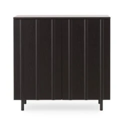 Normann Copenhagen Rib Cabinet, 98,5 Cm, Soft Black -Fatboy Sales Store 607751 Rib Cabinet Black Oak 02 role