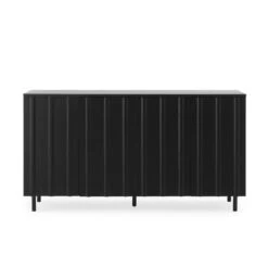 Normann Copenhagen Rib Sideboard, 159 Cm, Soft Black -Fatboy Sales Store 607753 Rib Sideboard Black Oak 01 role