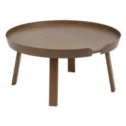 Muuto Around Coffee Table, Large, Stained Dark Brown