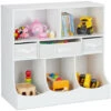 Relaxdays Children's Shelf For Toys & Books, Room Organiser, 8 Compartments, Girls & Boys, HWD: 75 X 80 X 40 Cm, White -Fatboy Sales Store 61665553 1