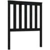 Bed Headboard Black 81x6x101 Cm Solid Wood Pine VidaXL -Fatboy Sales Store 64466936 1