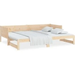 Pull-out Day Bed Solid Wood Pine 2x(90x190) Cm VidaXL -Fatboy Sales Store 65825957 5