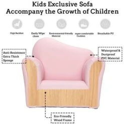 Children Single Sofa Bent Back Pink -Fatboy Sales Store 66818717 4
