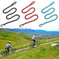 Kids Bicycle Tow Rope Elastic Bicycle Tow Strap Bike Towing Rope Blue -Fatboy Sales Store 67619607 3
