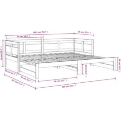 Pull-out Day Bed Honey Brown Solid Wood Pine 2x(90x190) Cm VidaXL -Fatboy Sales Store 67888721 3