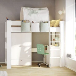 Steens For Kids 2 Door 1 Drawer Wardrobe White 11 Steens For Kids 2 Door 1 Drawer Wardrobe White -Fatboy Sales Store 68955936 5