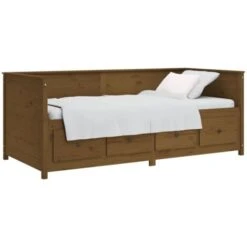 Day Bed Honey Brown 75x190 Cm Solid Wood Pine VidaXL