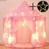 Children's Play Tent, Princess Castle Play Tent, Indoor Children's Playhouse, Girls Large Playhouse With LED Color Fairy Lights -Fatboy Sales Store 69691004 1