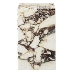 MENU Plinth Table, High, Calacatta Viola Marble -Fatboy Sales Store 7020319 Plinth Rose Tall front