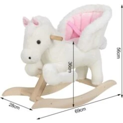 WOLTU Baby Rocking Horse Wooden Toddler Rocking Toy With Sound And Seat Safety -Fatboy Sales Store 71153592 5