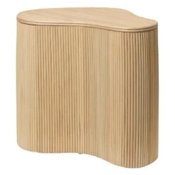 Ferm LIVING Isola Storage Table, 50 Cm, Natural