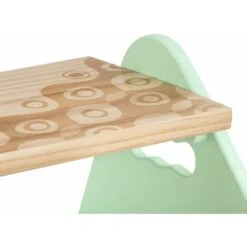 B. Toys - B. Spaces Peek-A-Boost - Wooden Step Stool - Two-Step Step Stool For Kids Ages 2 And Up (Natural Wood Color & Mint) -Fatboy Sales Store 75323167 4