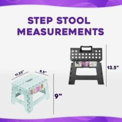 9" Folding Step Stool Non-slip, Non-slip Lightweight Design Folding Step Stool 300 Lb Capacity Meerschaum 11 9" Folding Step Stool Non-slip, Non-slip Lightweight Design Folding Step Stool 300 Lb Capacity Meerschaum -Fatboy Sales Store 75323646 5