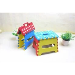 Portable Folding Step Stool, Small Folding Step, Non-Slip Step, Folding Stool For Kids And Adults, Maximum Weight 220 Pounds, Suitable For Kitchen, Bathroom, Garden (Random Color) -Fatboy Sales Store 75324936 2