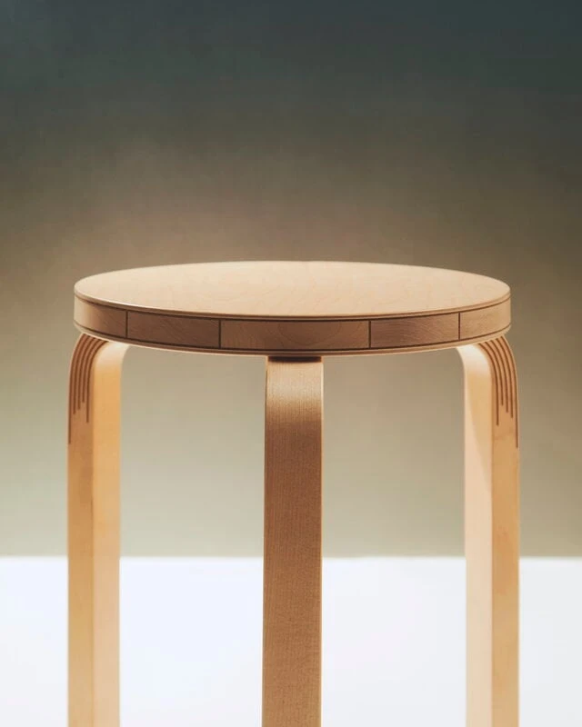 Artek Aalto Stool 60, Kontrasti 7 Artek Aalto Stool 60, Kontrasti - Image 5