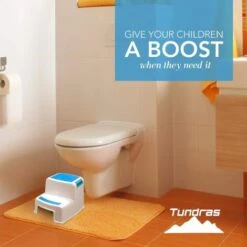 Two Step Kids Step Stools , Blue - Child, Toddler Safety Steps For Bathroom, Kitchen And Toilet Potty Training - Non Slip Feet, Textured Friction Grip, -Fatboy Sales Store 76311726 5