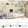 Children's Bed 90 X 200 Cm, Pine Wood Children's Bed, With Blackboard, Slatted Frame, Fall Protection, Made Of Pine Wood (without Mattress) -Fatboy Sales Store 76957510 1