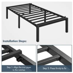 Yaheetech 3ft Single Metal Platform Bed Frame 10 Yaheetech 3ft Single Metal Platform Bed Frame -Fatboy Sales Store 77471437 4