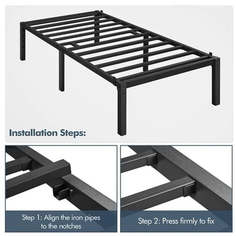 Yaheetech 3ft Single Metal Platform Bed Frame 6 Yaheetech 3ft Single Metal Platform Bed Frame - Image 4