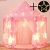Kids Play Tent, Princess Castle Play Tent, Kids Indoor Playhouse, Large Girls Playhouse With LED Color String Lights 1 Kids Play Tent, Princess Castle Play Tent, Kids Indoor Playhouse, Large Girls Playhouse With LED Color String Lights -Fatboy Sales Store 77562287 1