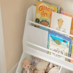 SoBuy Children Kids Bookcase Book Shelf Toy Shelf Storage Display Shelf With 2 Shelves And 2 Storage Compartments,KMB56-W 9 SoBuy Children Kids Bookcase Book Shelf Toy Shelf Storage Display Shelf With 2 Shelves And 2 Storage Compartments,KMB56-W -Fatboy Sales Store 77768777 3