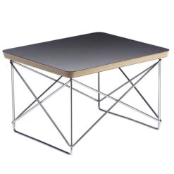 Vitra Eames LTR Occasional Table, Black - Chrome