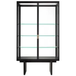 GUBI Private Vitrine, Black / Brown Stained Oak