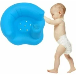 Baby Learning Seat Multi Function Inflatable Seat Baby Support Seat, Blue -Fatboy Sales Store 85872643 3